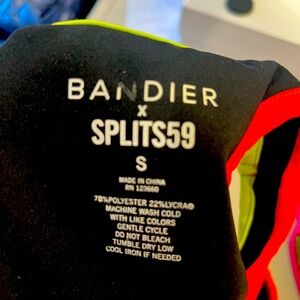 Bandier x splits 59 matching set - women’s size small top and medium pants